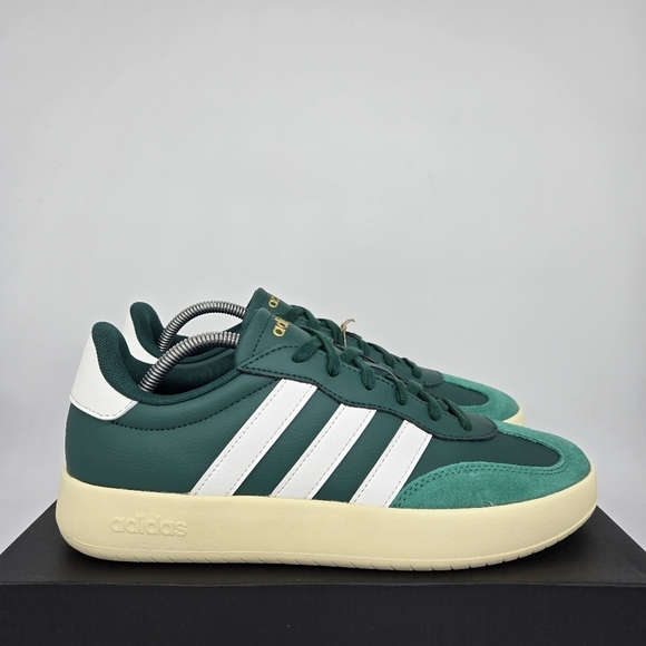 New adidas Barreda Lifestyle Collegiate Green Core White Men\'s Shoes Size 12